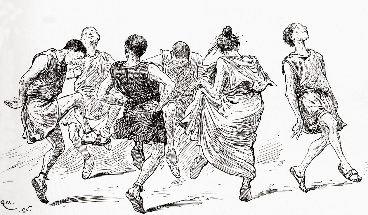 Jelenet William Shakespeares színdarabjából: Szentivánéji álom, V. felvonás, 1. jelenet, Egy tánc, William Shakespeare műveiből, 1896. alkotó: Gordon Frederick Browne