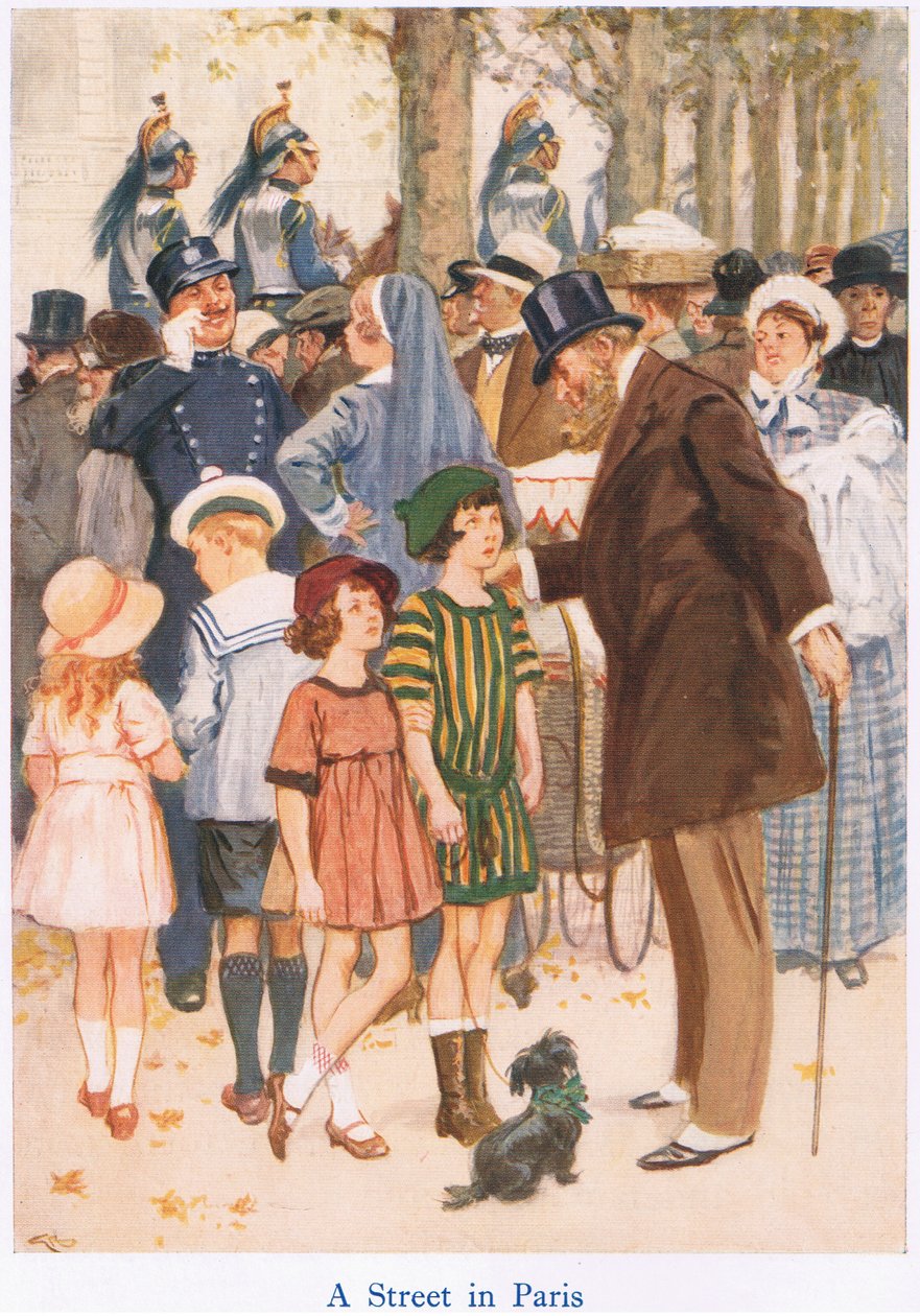 Egy utca Párizsban alkotó: Gordon Frederick Browne