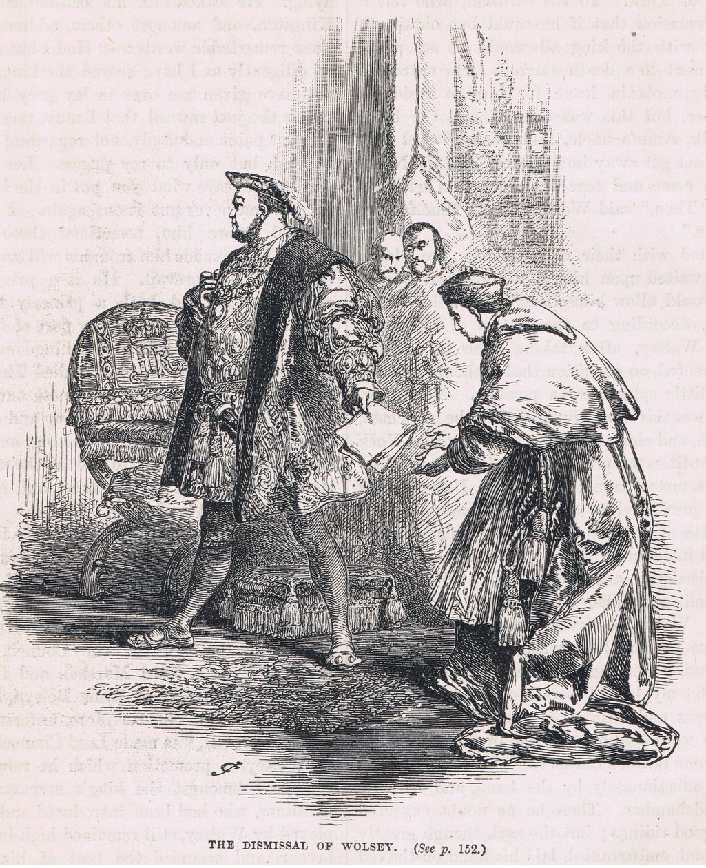 Wolsey elbocsátása 1530 alkotó: Gordon Frederick Browne