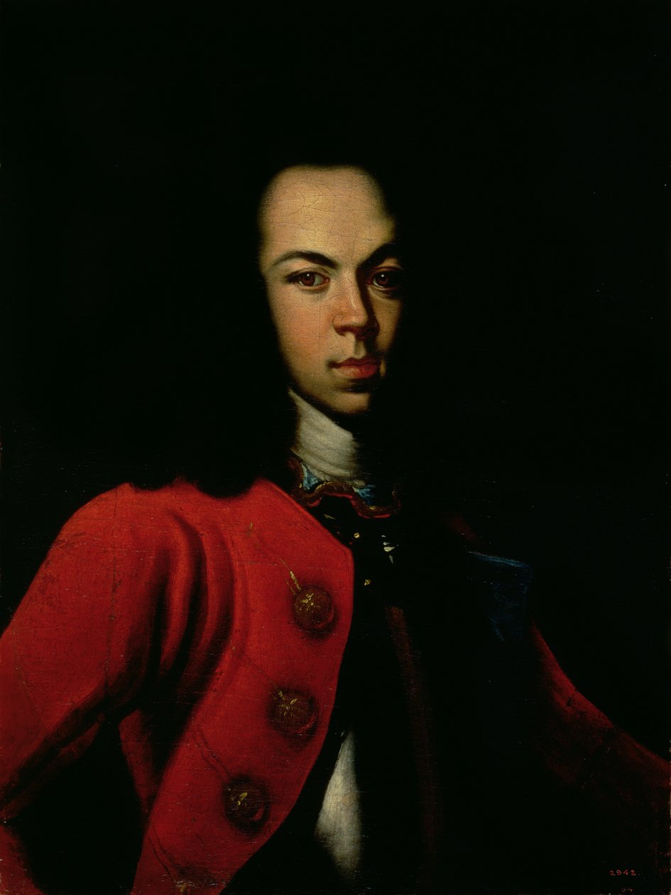 Alekszej Petrovics (1690-1718) cárevics portréja 1710 alkotó: Gottfried Danhauer