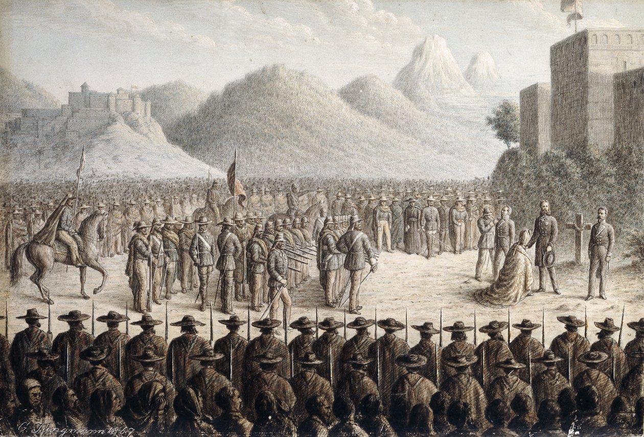 Maximilian császár kivégzése, 1867 alkotó: Gottlob Jungman