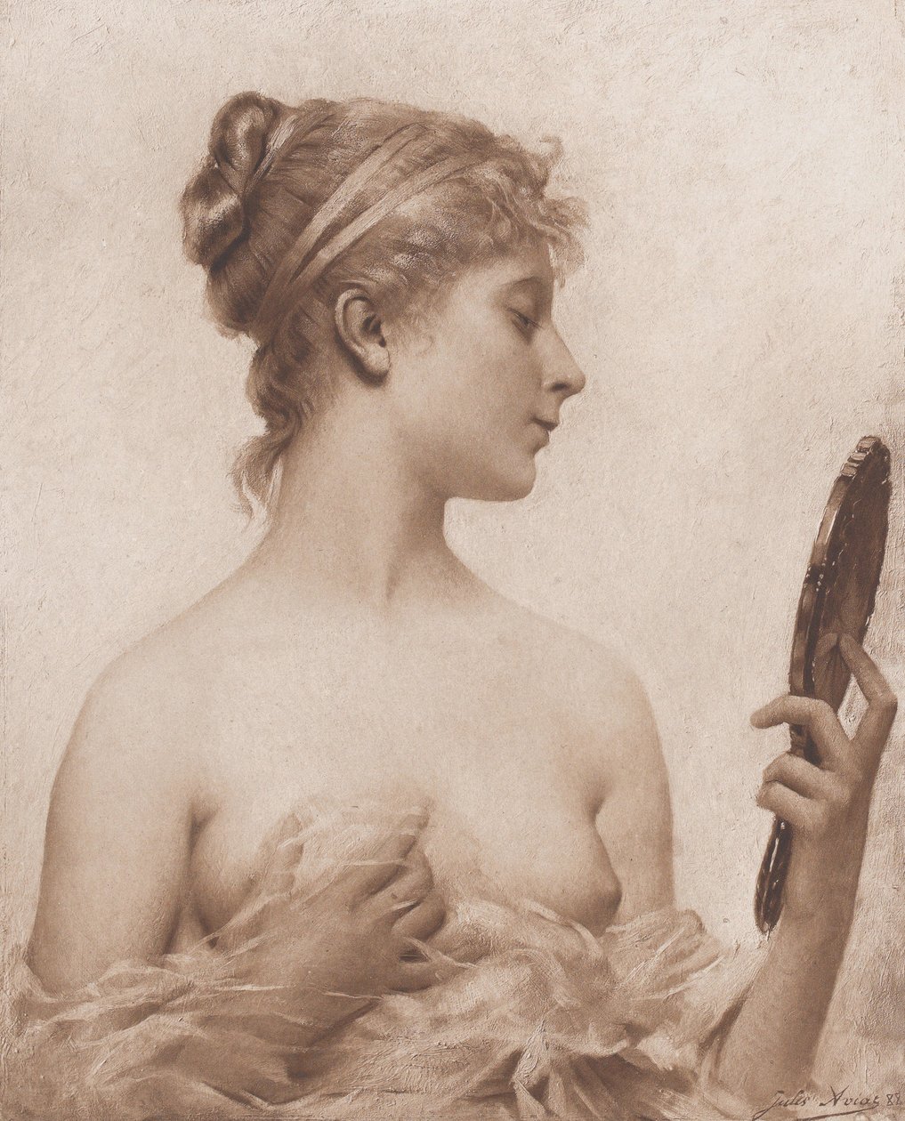 A tükör, 1890. alkotó: Goupil and Co