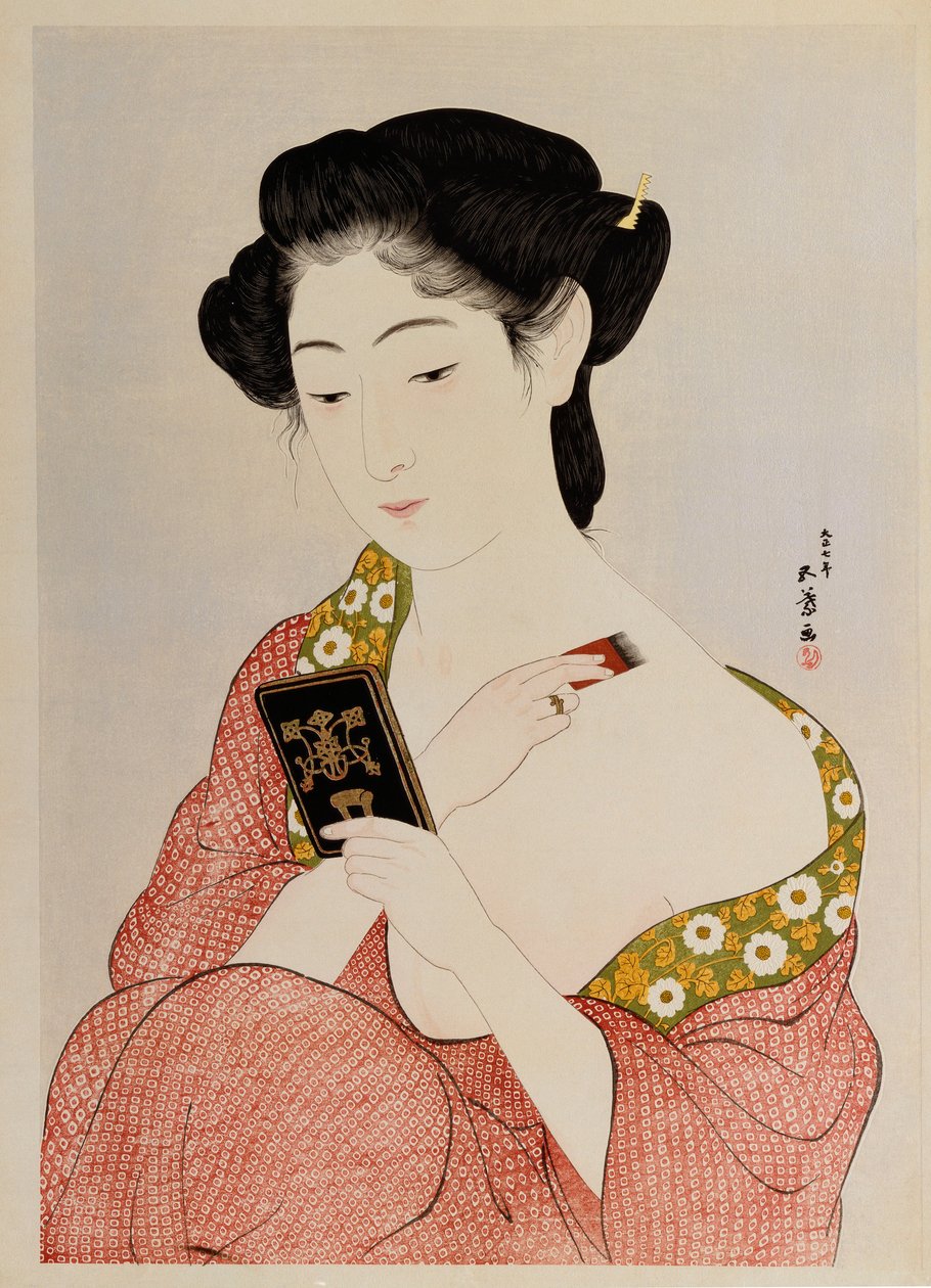 Egy alsóruhás nő, 1918 alkotó: Goyo Hashiguchi