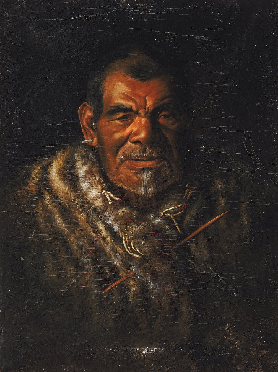 John Ab-ba-ba-pomo kapitány. alkotó: Grace Carpenter Hudson