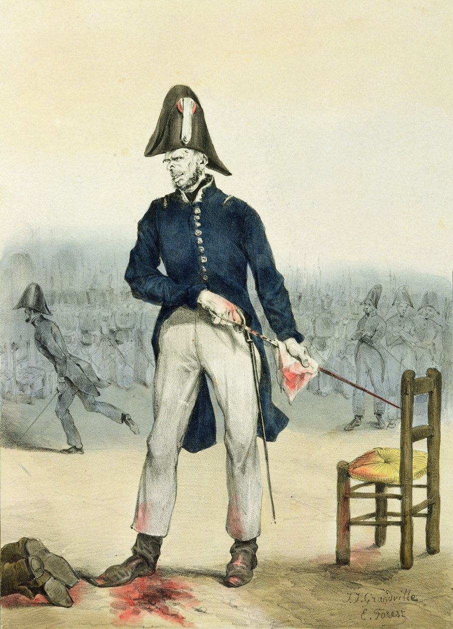 1831-ben Párizsban is uralkodik a közrend alkotó: Grandville