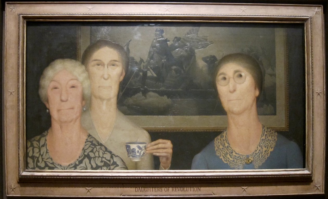 A forradalom lányai alkotó: Grant Wood