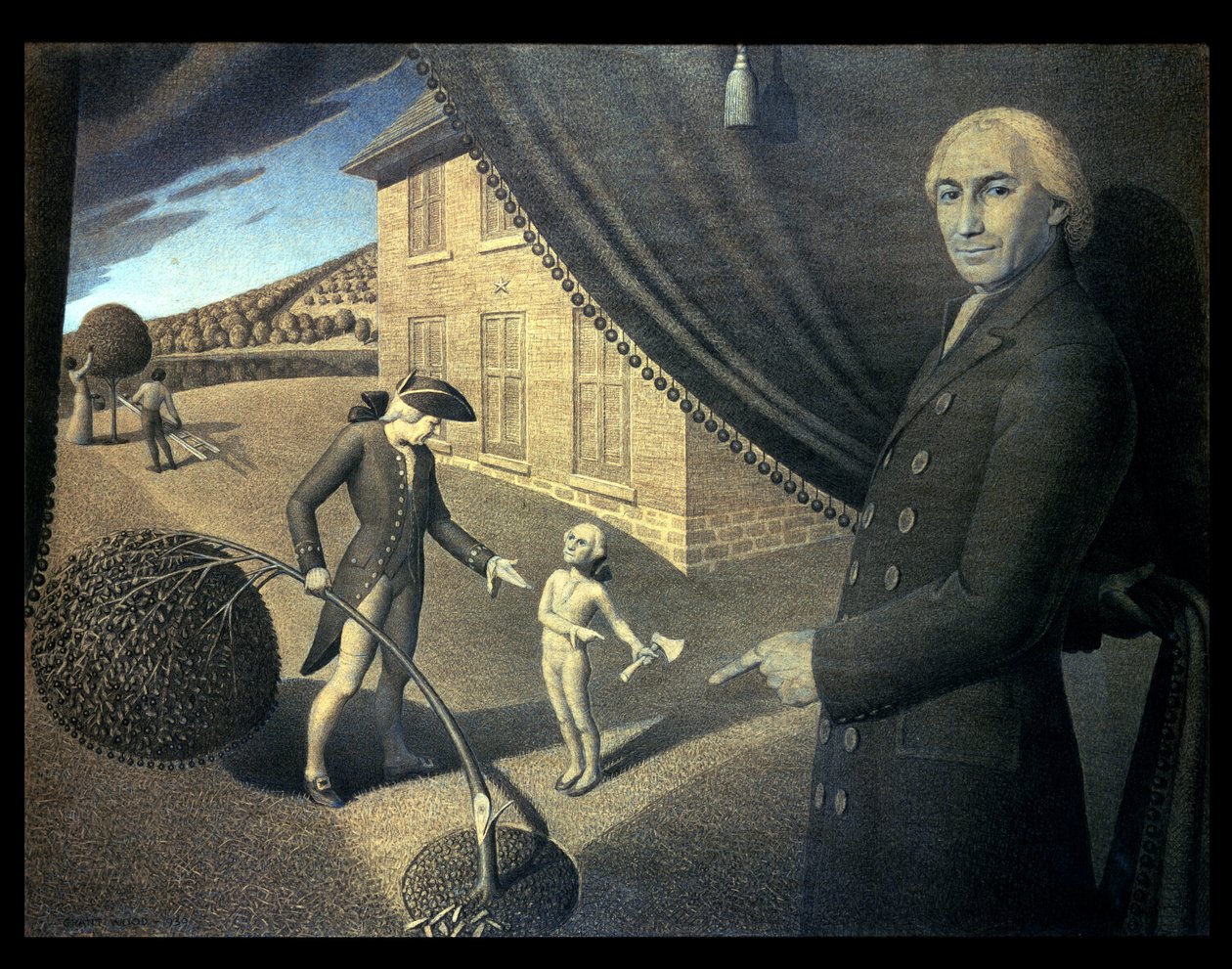 Parson Weems Fable alkotó: Grant Wood