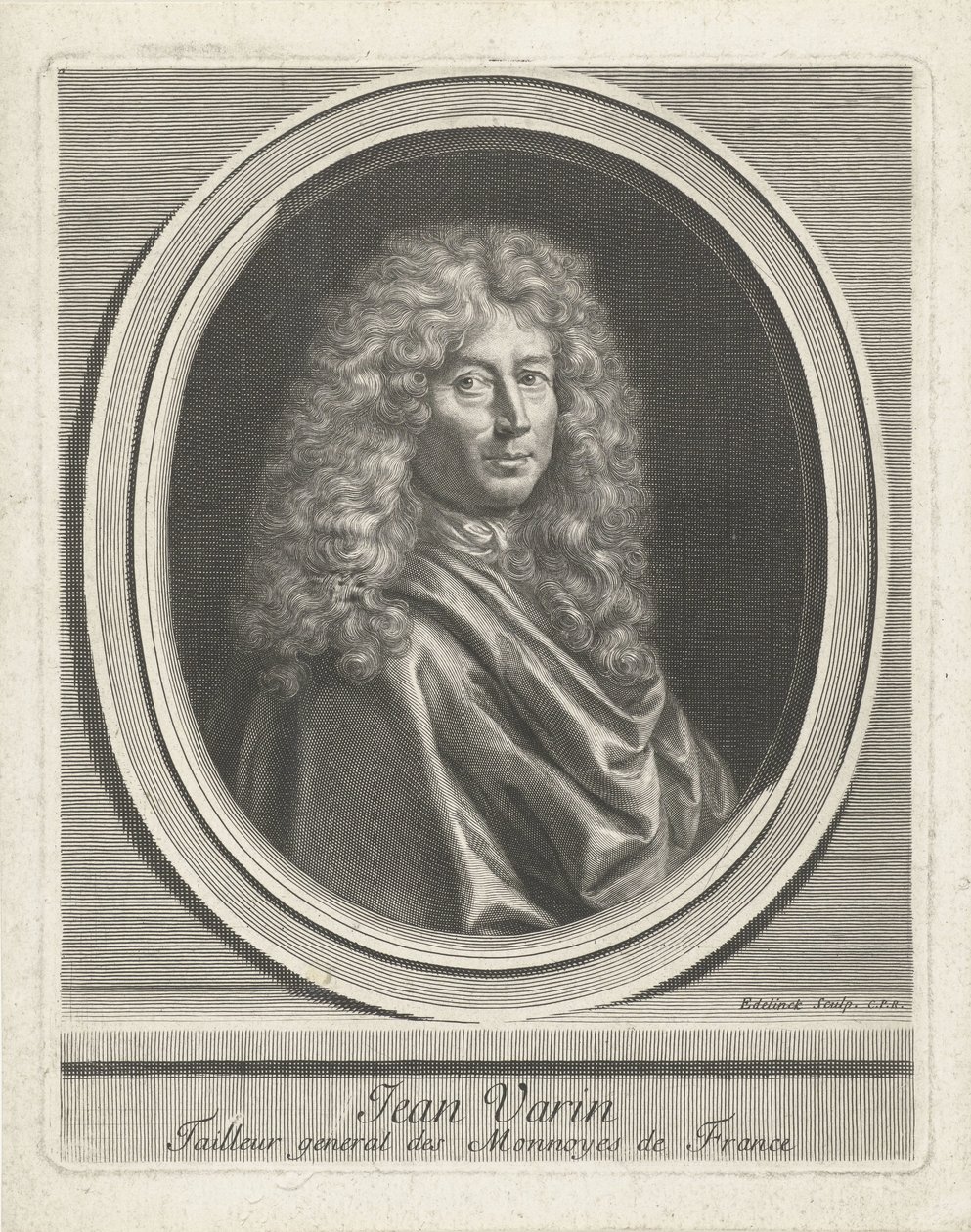 Jean Varin portréja alkotó: Gérard Edelinck