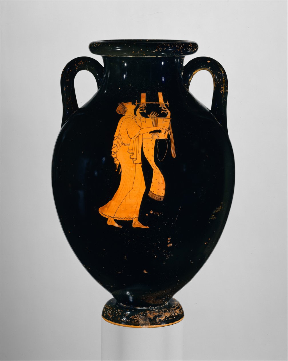 Amphora, késő archaikus, i.e. 490 körül. (terrakotta) alkotó: Greek