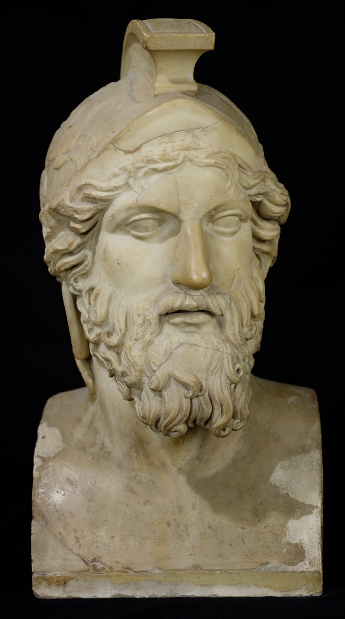 Miltiades mellszobra (i.e. 489) Kr.e. 480-336 (márvány) alkotó: Greek