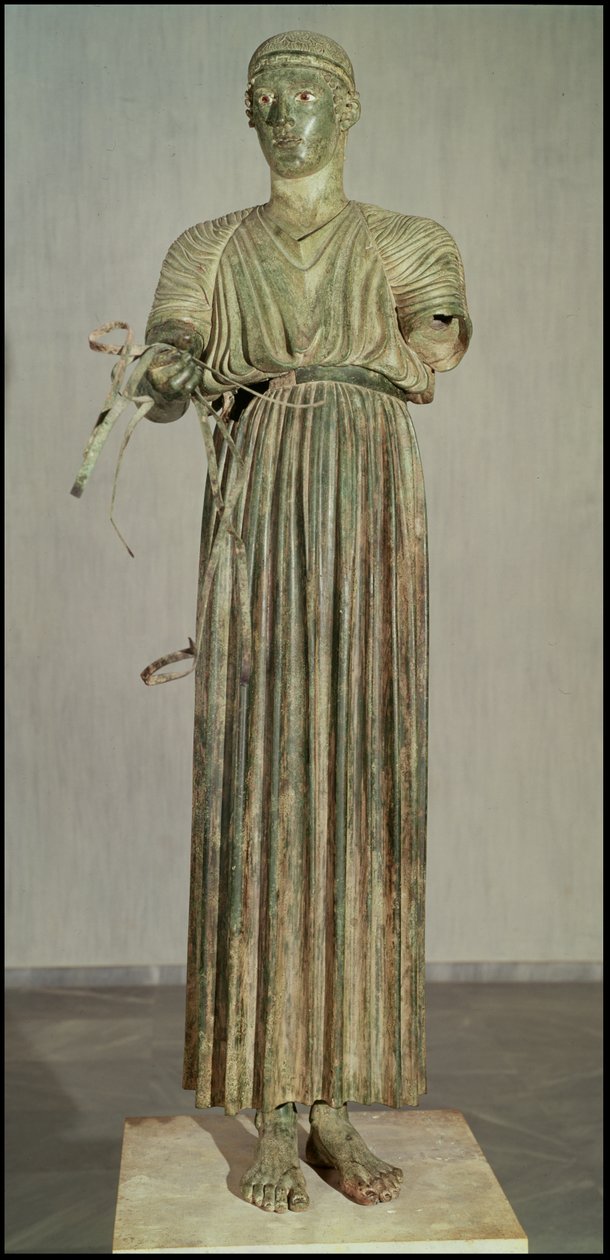 The Charioteer, Kr.e. 470 körül (bronz) (lásd még: 155948) alkotó: Greek
