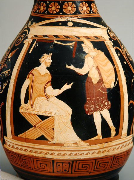 Oinochoe (III. forma), Kr. e. 340-320 (kerámia) (részlet) alkotó: Greek