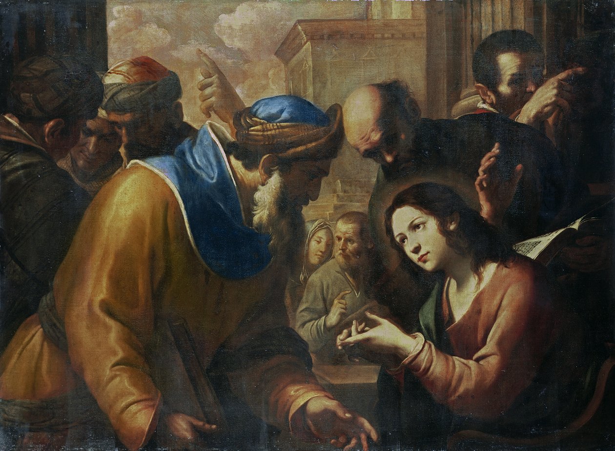 Krisztus vitatkozik az orvosokkal, 1660-as évek alkotó: Gregorio Preti