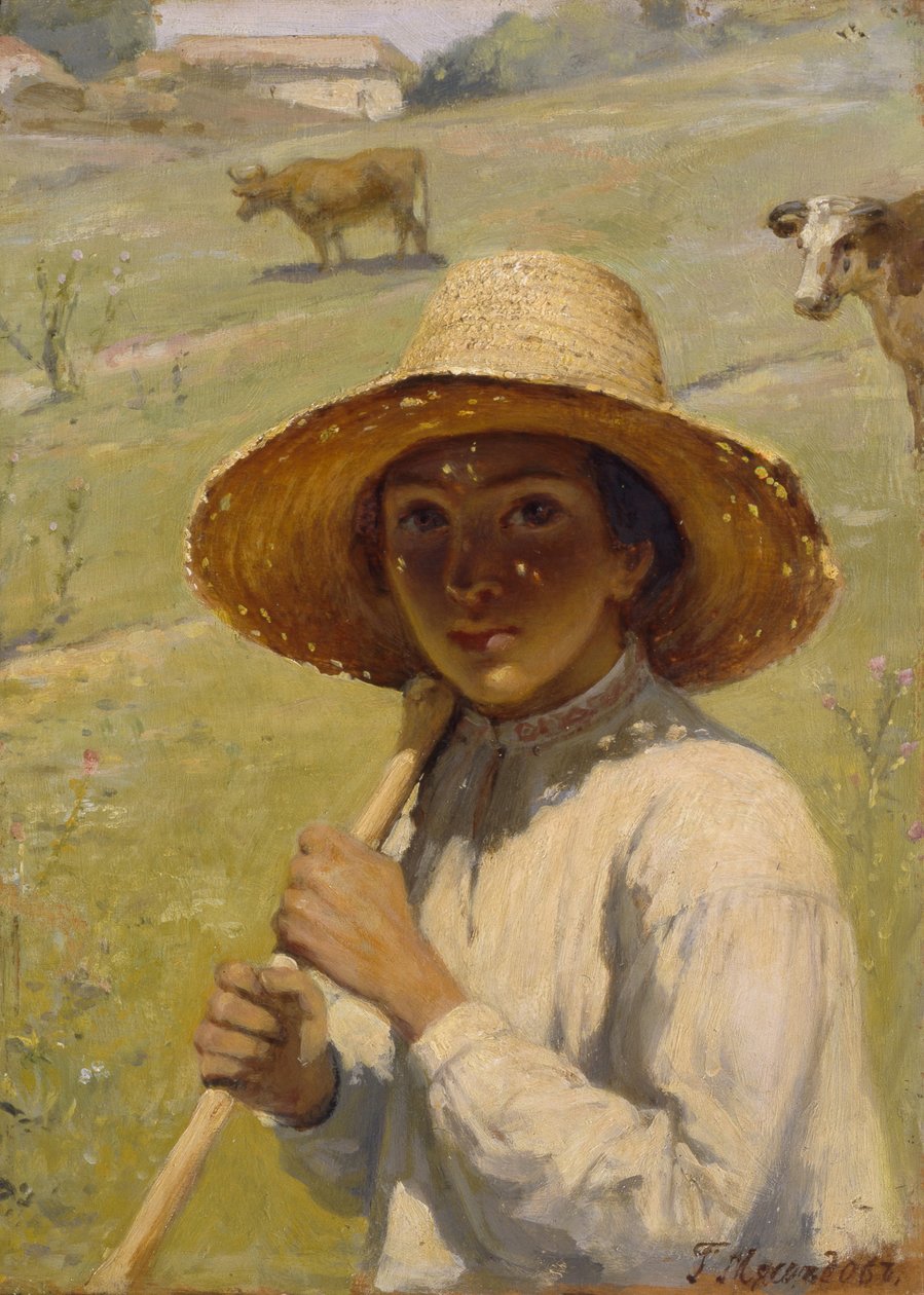 Pásztorfiú, 1909 alkotó: Grigori Grigorievich Mjasoedov