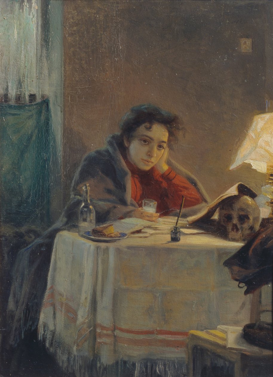 Egy diáklány, 1904 alkotó: Grigori Grigoryevich Myasoedov