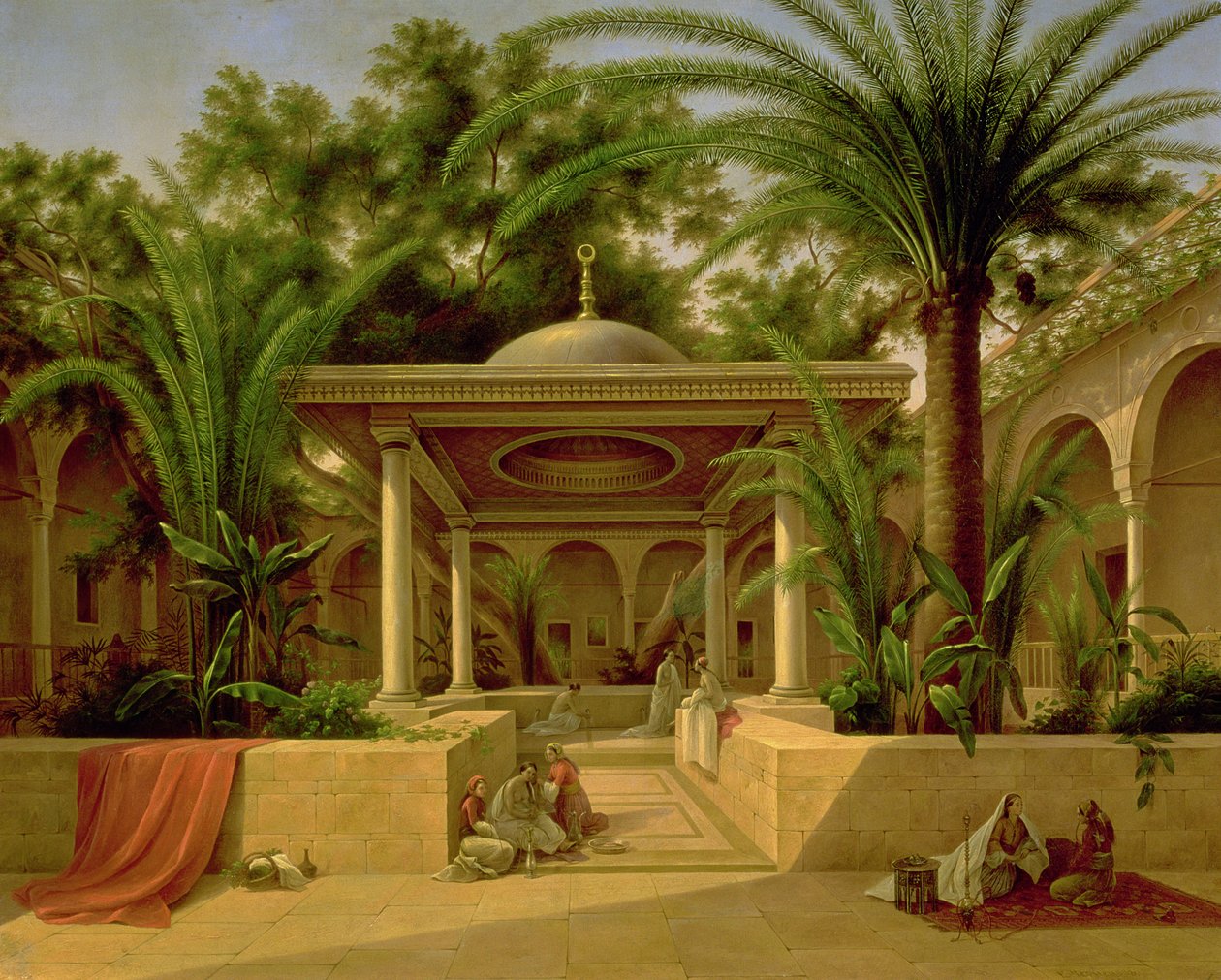 A Khabanija-kút, Kairó, 1845 alkotó: Grigory Tchernezov
