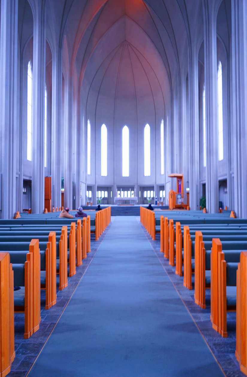 A Hallgrimskirkja belseje alkotó: Gudjon Samuelsson