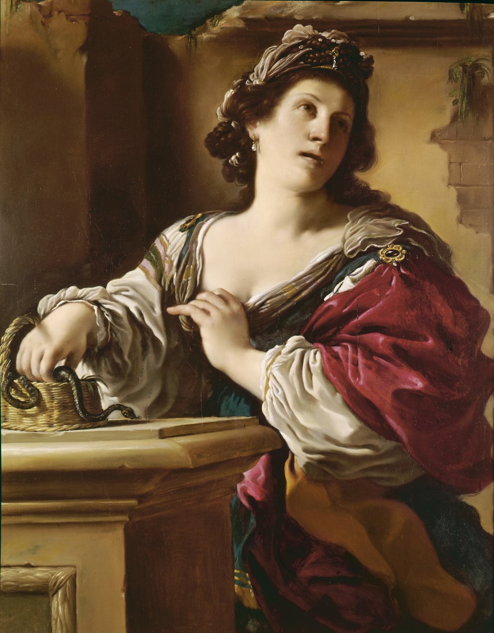 Kleopátra (olaj) alkotó: Giovanni Francesco Barbieri