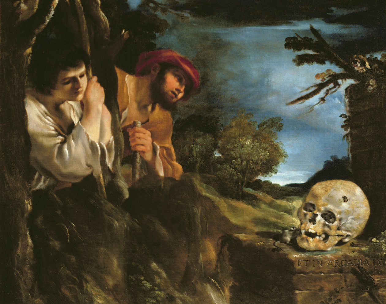 Et in arcadia ego (olaj, vászon) alkotó: Giovanni Francesco Barbieri