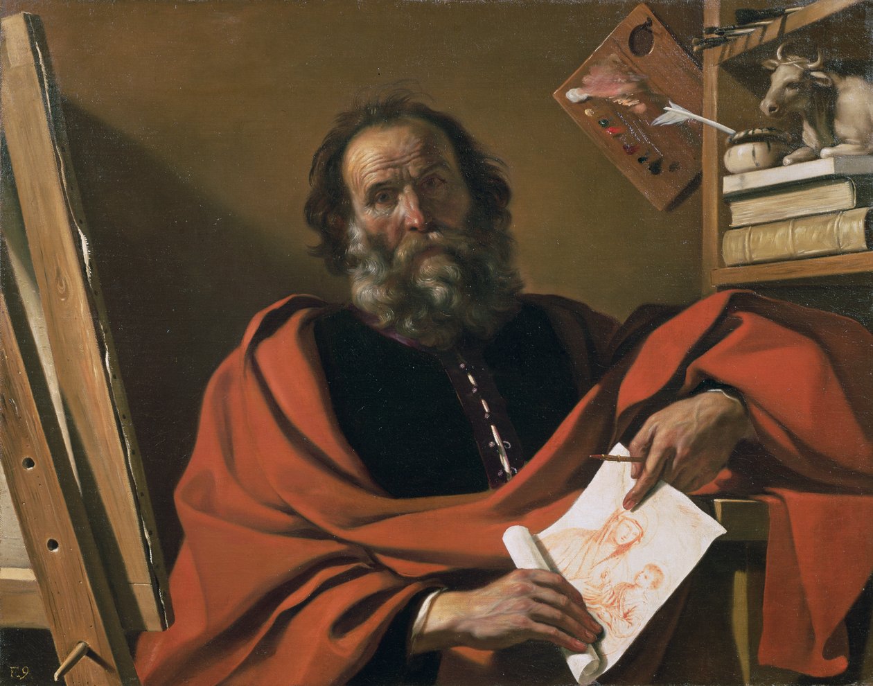 Szent Lukács alkotó: Giovanni Francesco Barbieri