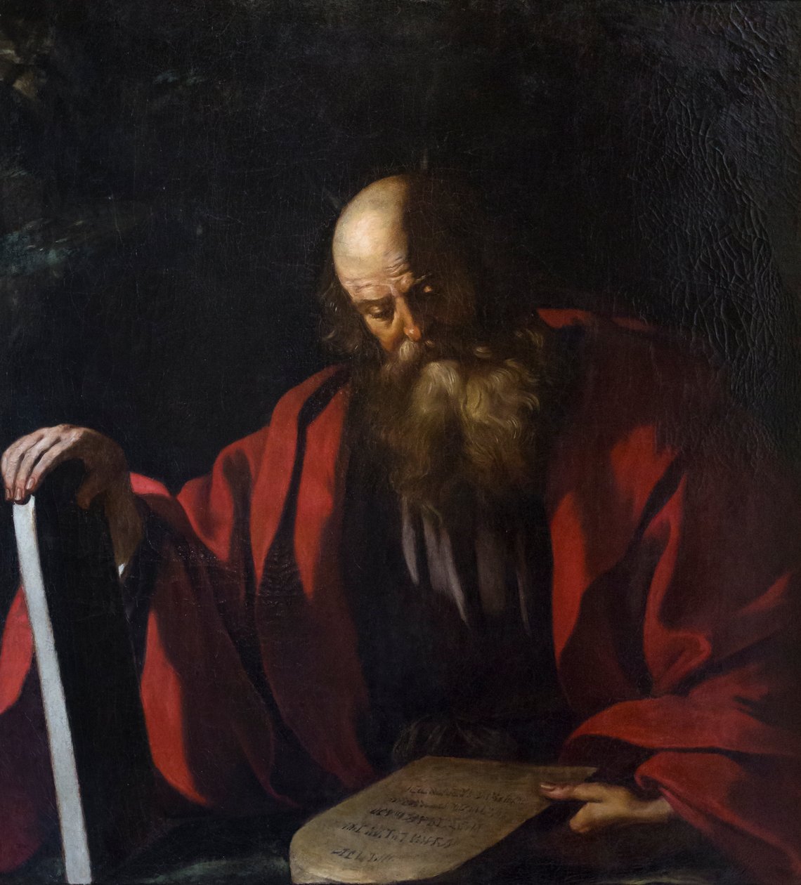 Mózes a törvény tábláival alkotó: Guercino (1591 1666)