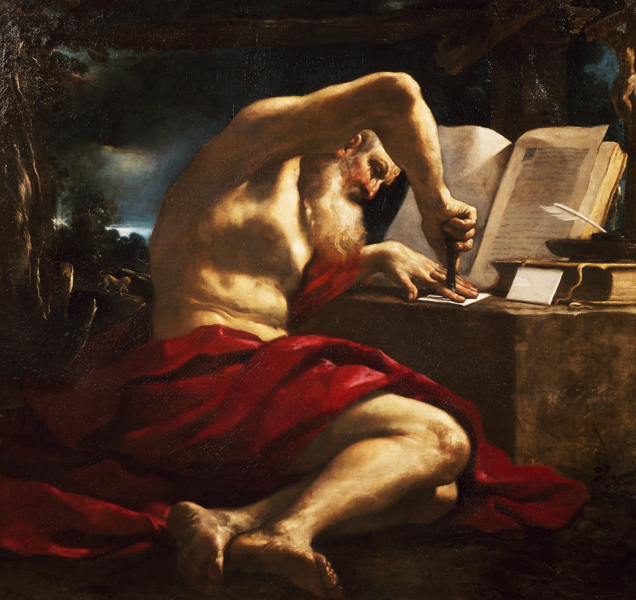 Szent Jeromos pecsétlevél alkotó: Guercino