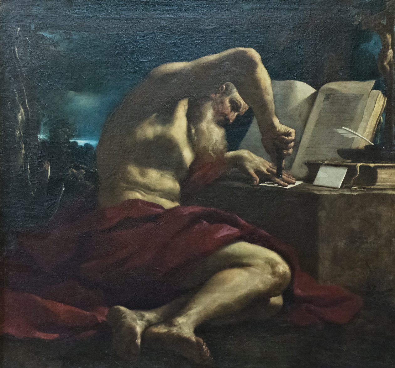 Szent Lukács alkotó: Guercino (1591 1666) (studio)
