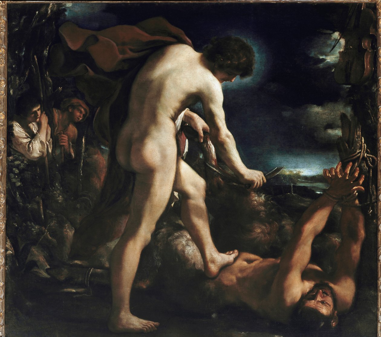 Apollo és Marsyas (olaj, vászon). alkotó: Guercino