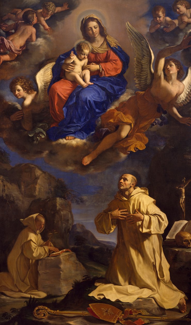 Szent Brúnó látomása alkotó: Guercino