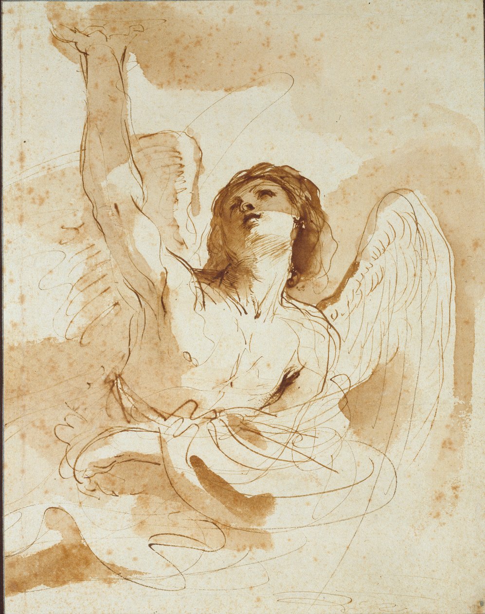 Egy angyal, 17. század eleje alkotó: Guercino