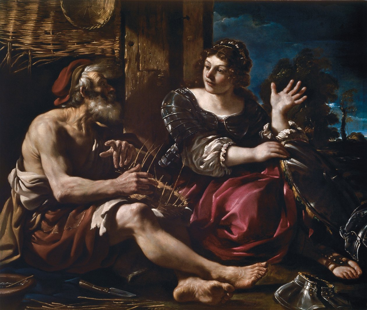 Erminia és a juhász, 1619 körül. alkotó: Guercino