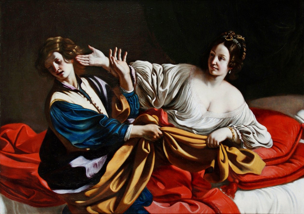 József és Potifár felesége, 1631 alkotó: Guercino