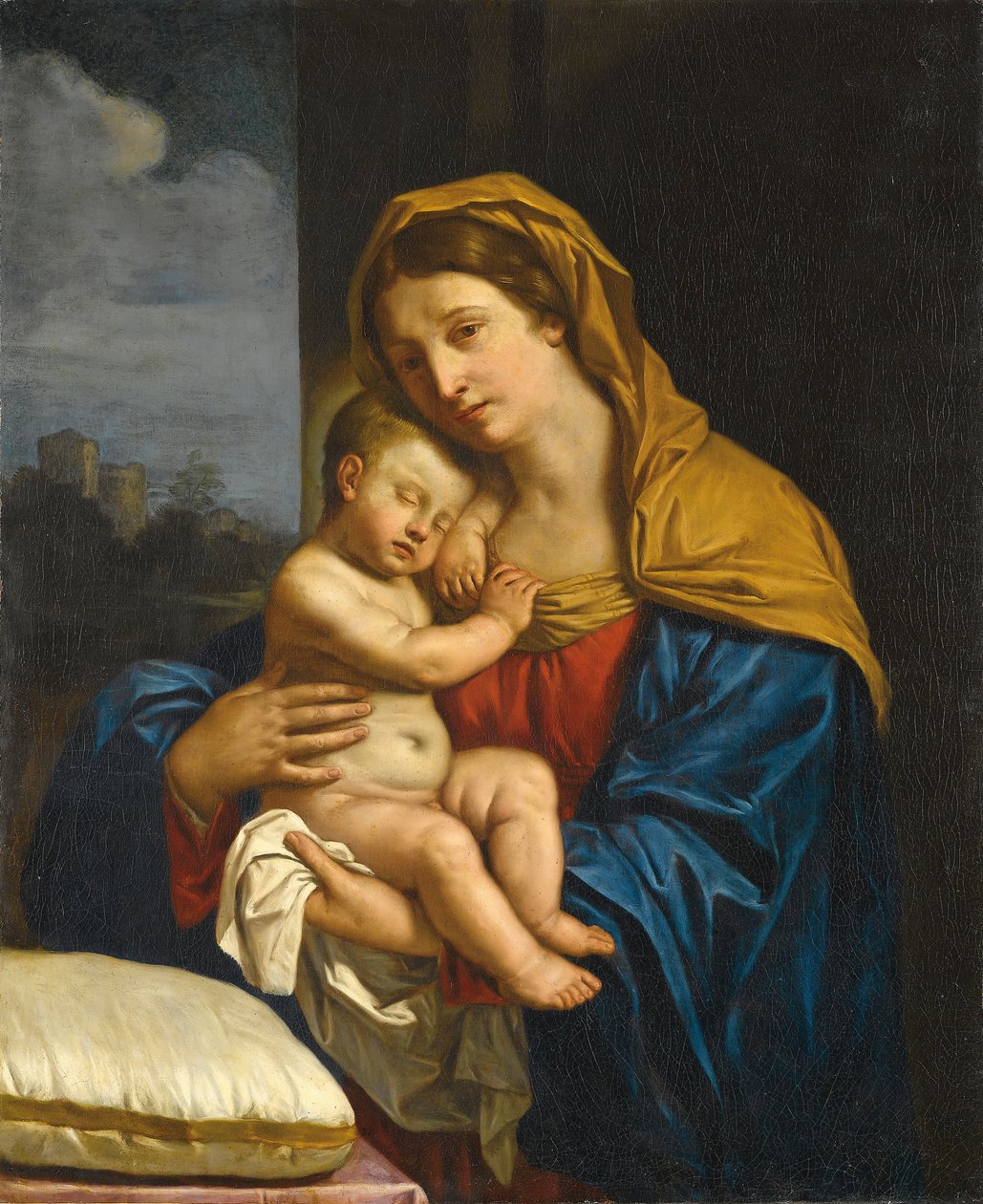 Madonna és gyermeke alkotó: Guercino
