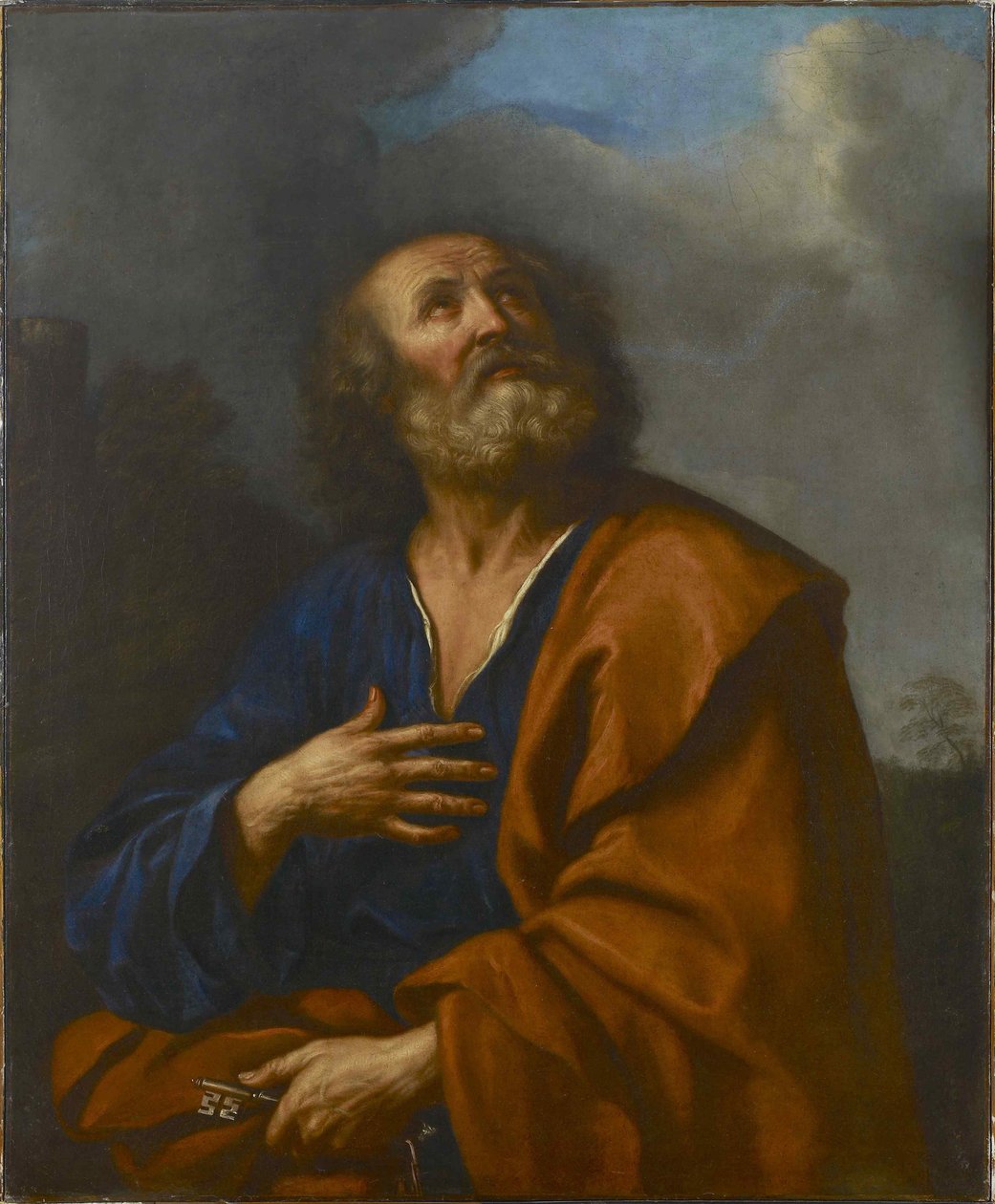 Péter apostol. alkotó: Guercino