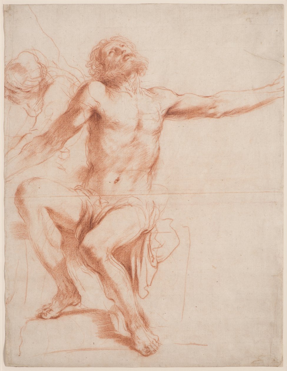 Ülő férfialak, 1618–1919 körül alkotó: Guercino