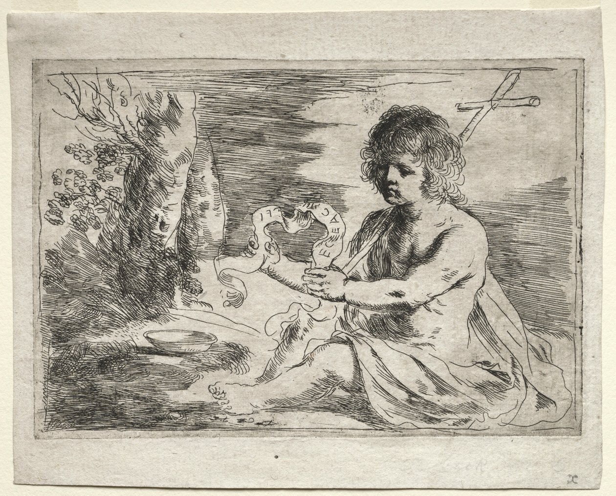 Keresztelő Szent János, 1650-es évek. alkotó: Guercino