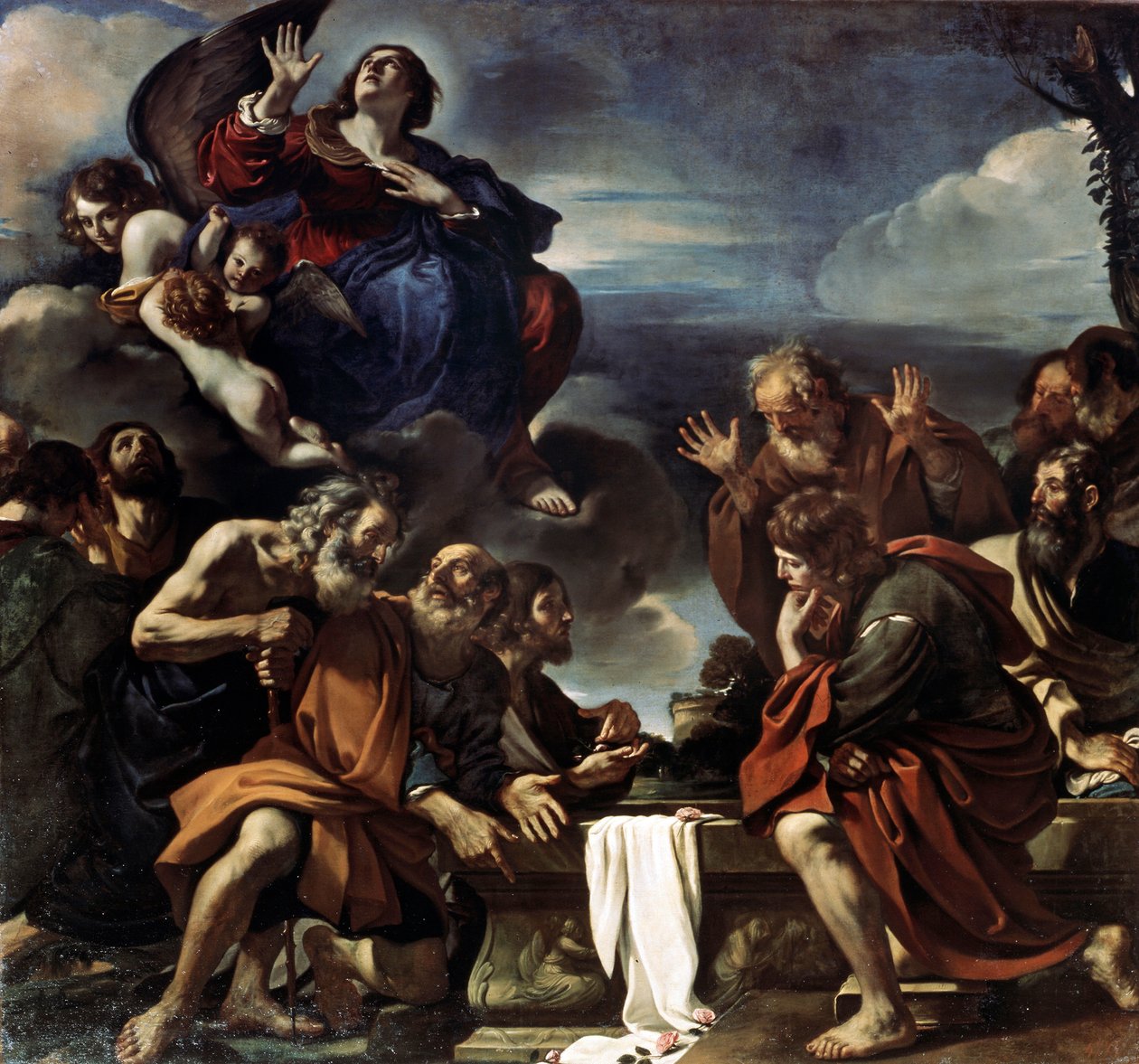Boldogságos Szűz Mária mennybemenetele, 1623. alkotó: Guercino