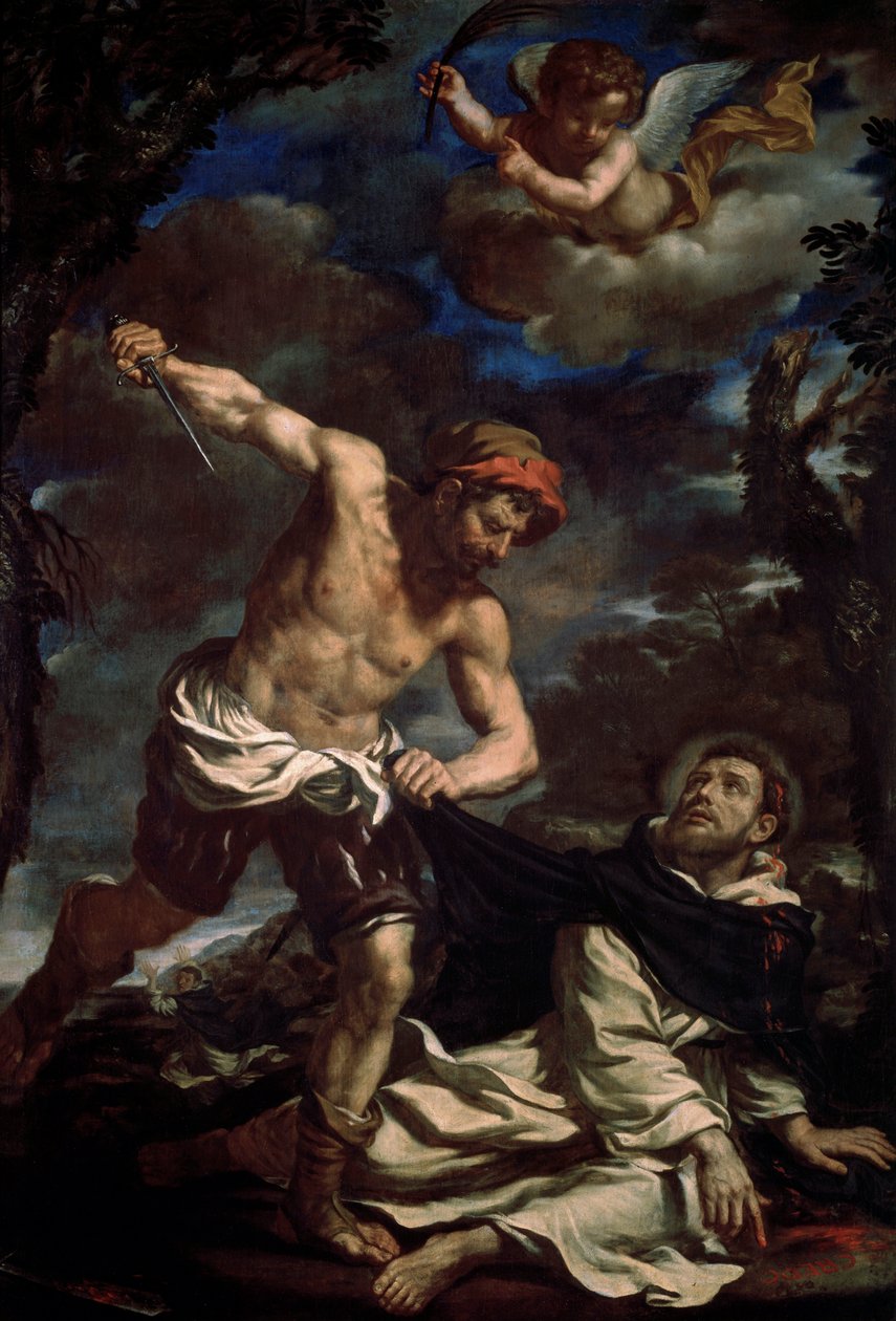 Szent Péter mártíromsága, 1620-as évek vége alkotó: Guercino