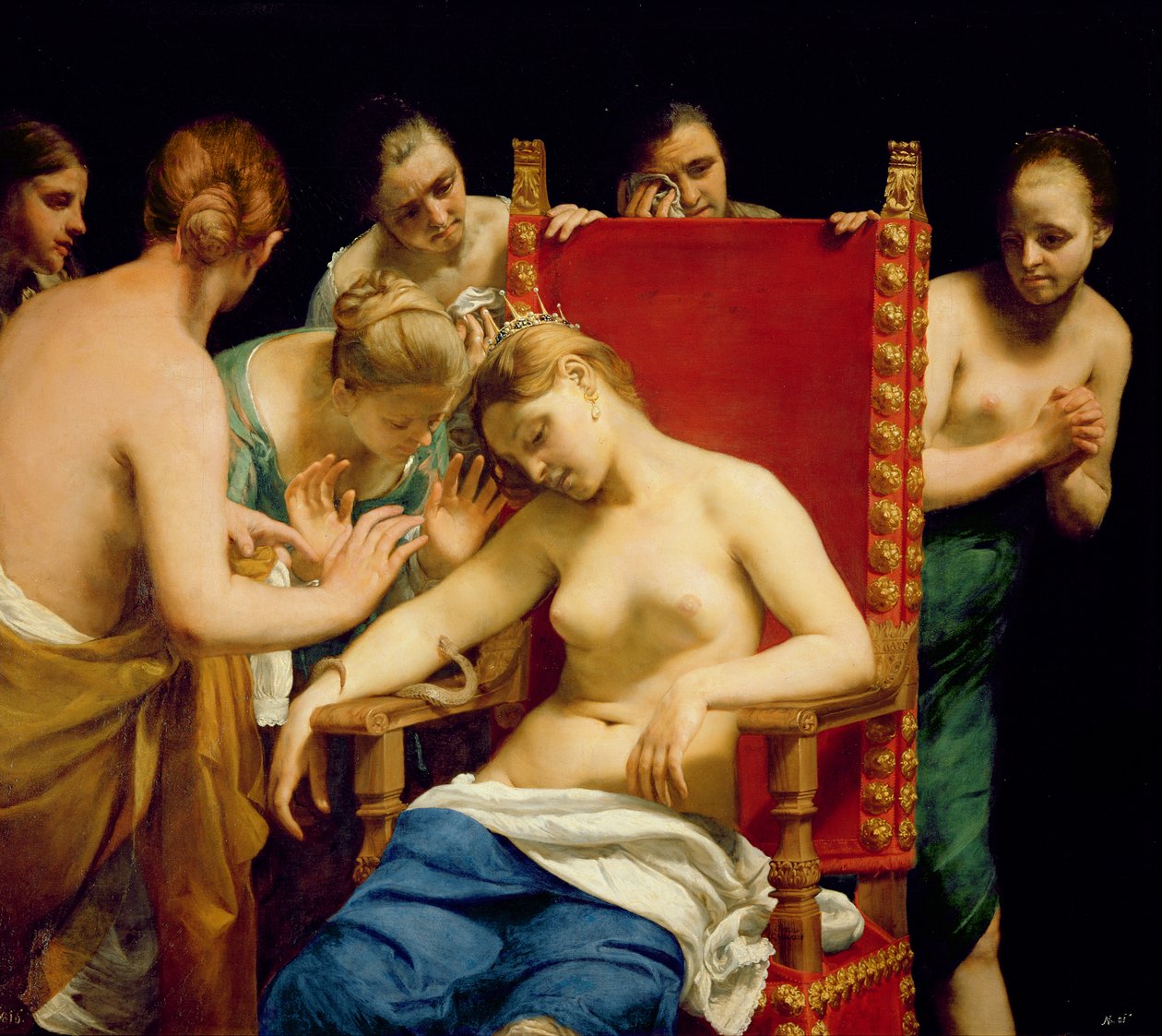 Kleopátra halála alkotó: Guido Cagnacci