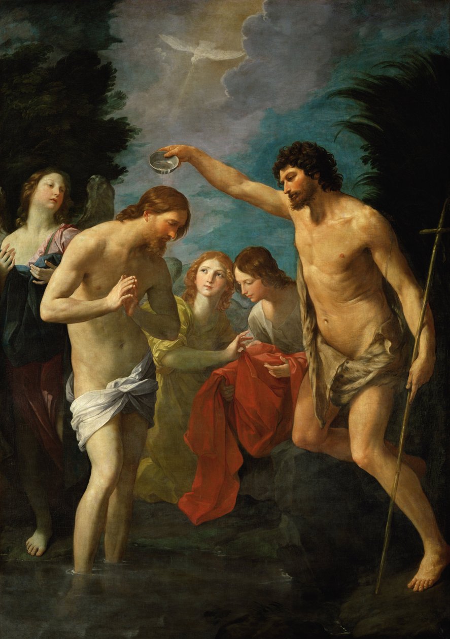 Krisztus megkeresztelkedése alkotó: Guido Reni