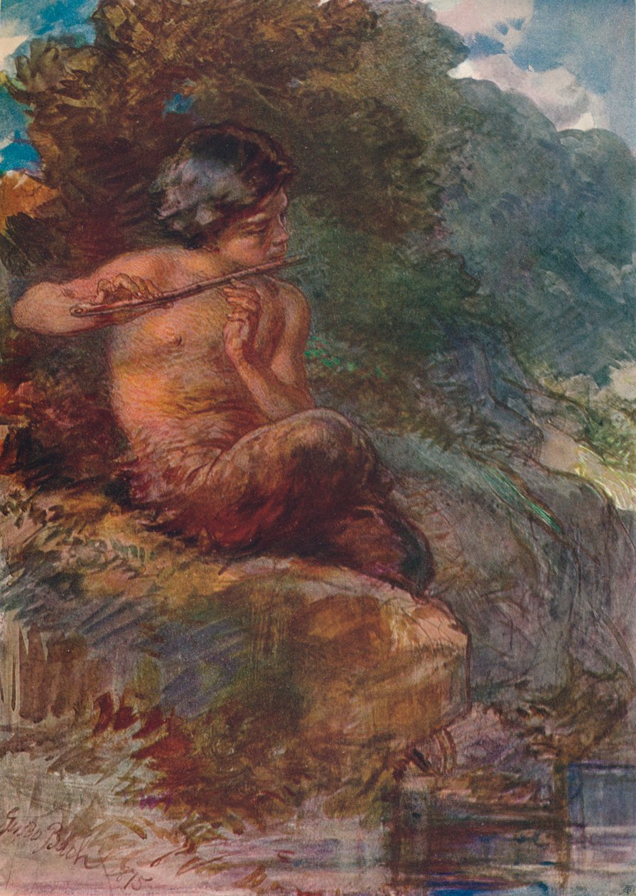 The Infant Pan, 1875, 1906. alkotó: Guido Bach