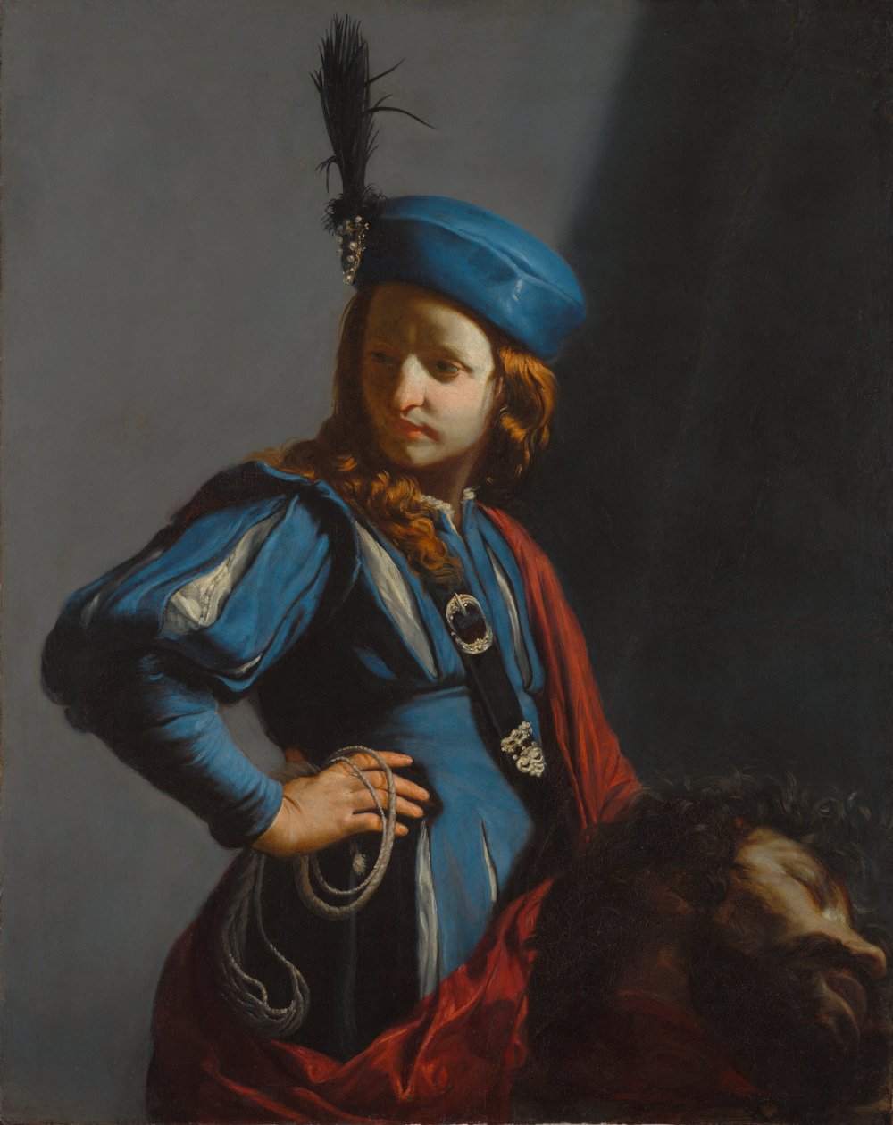 Dávid Góliát fejével alkotó: Guido Cagnacci