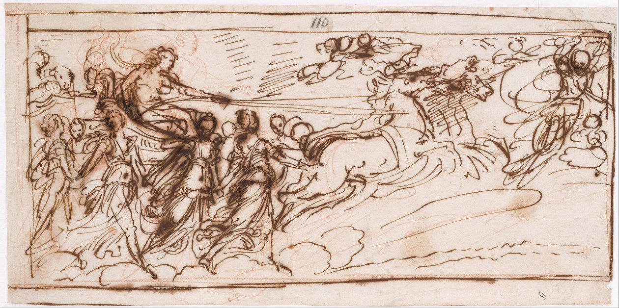 Apolló a napszekéren alkotó: Guido Reni