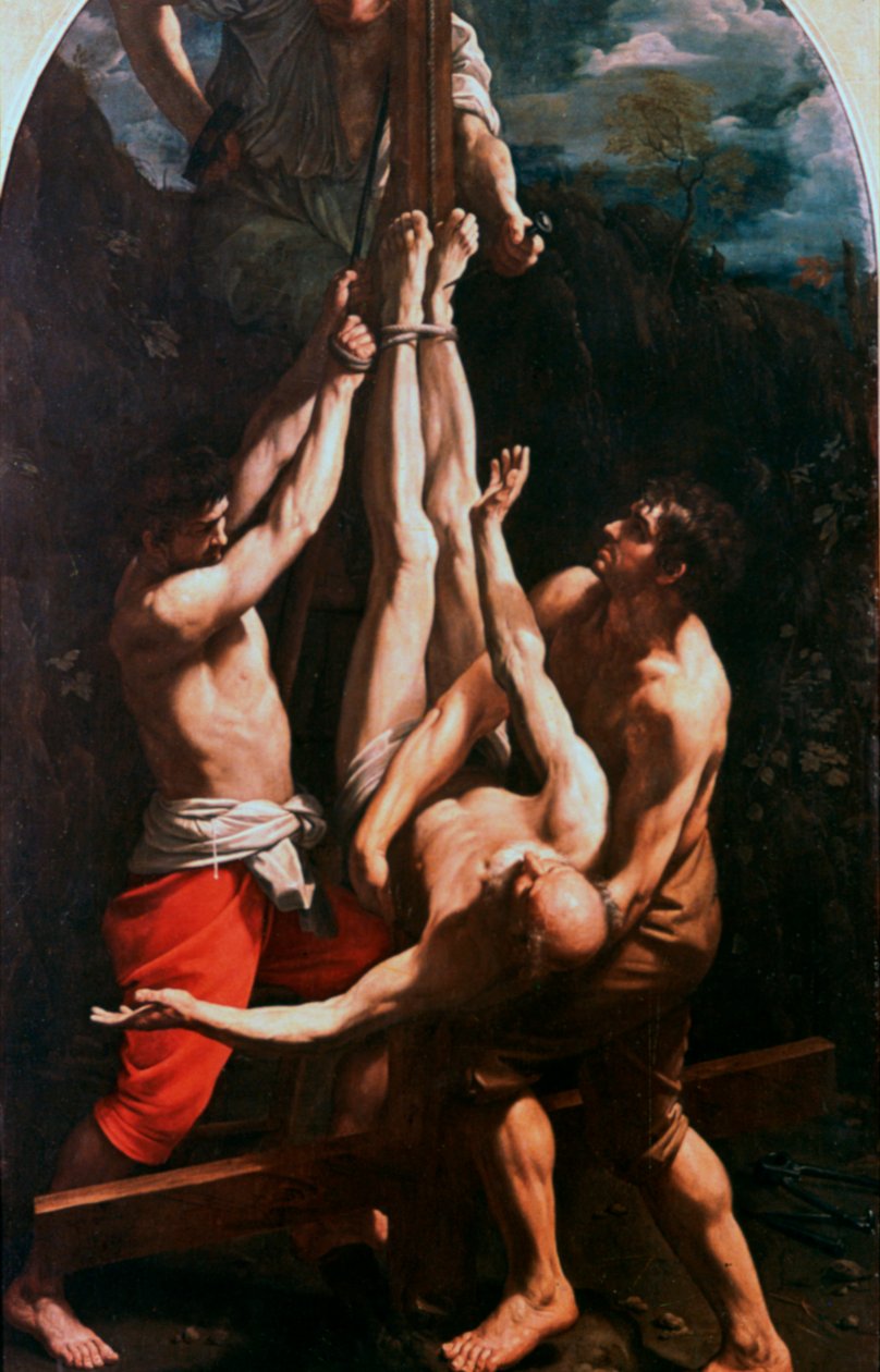 Szent Péter keresztre feszítése, 1600-1642 alkotó: Guido Reni