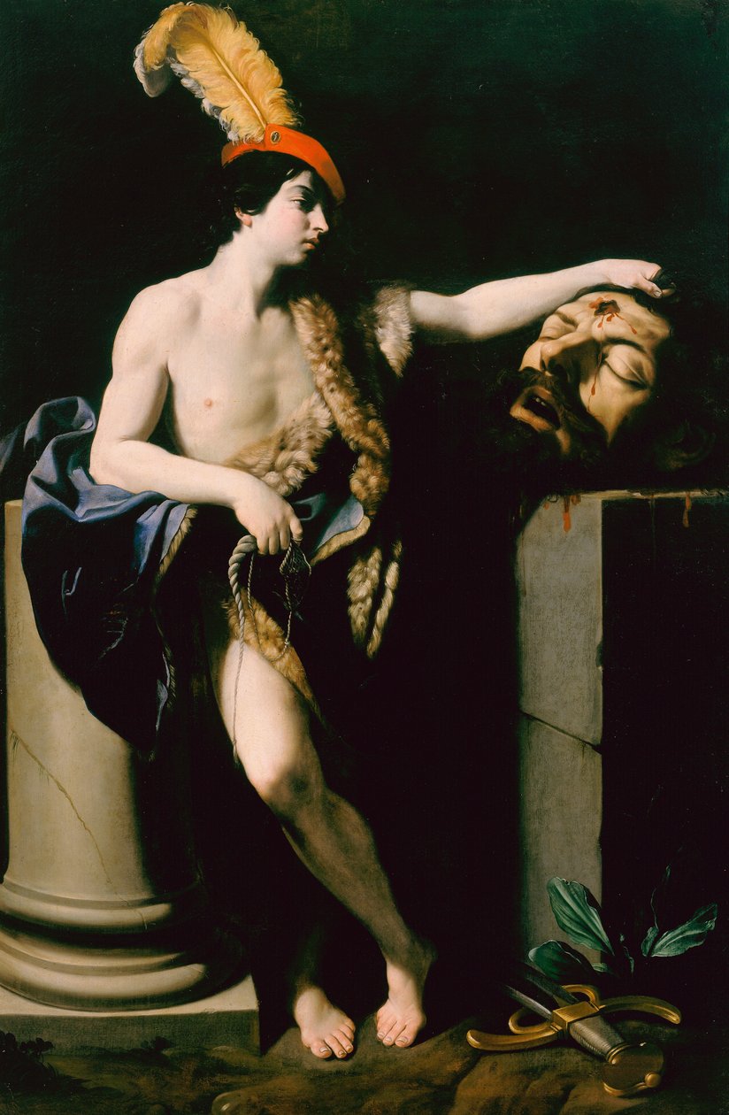 Dávid Góliát fejével alkotó: Guido Reni