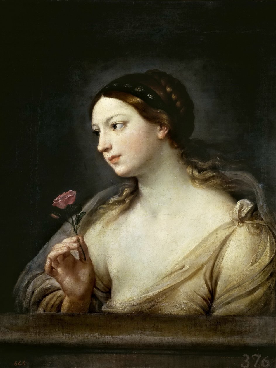Lány rózsával, 1630-1635. alkotó: Guido Reni