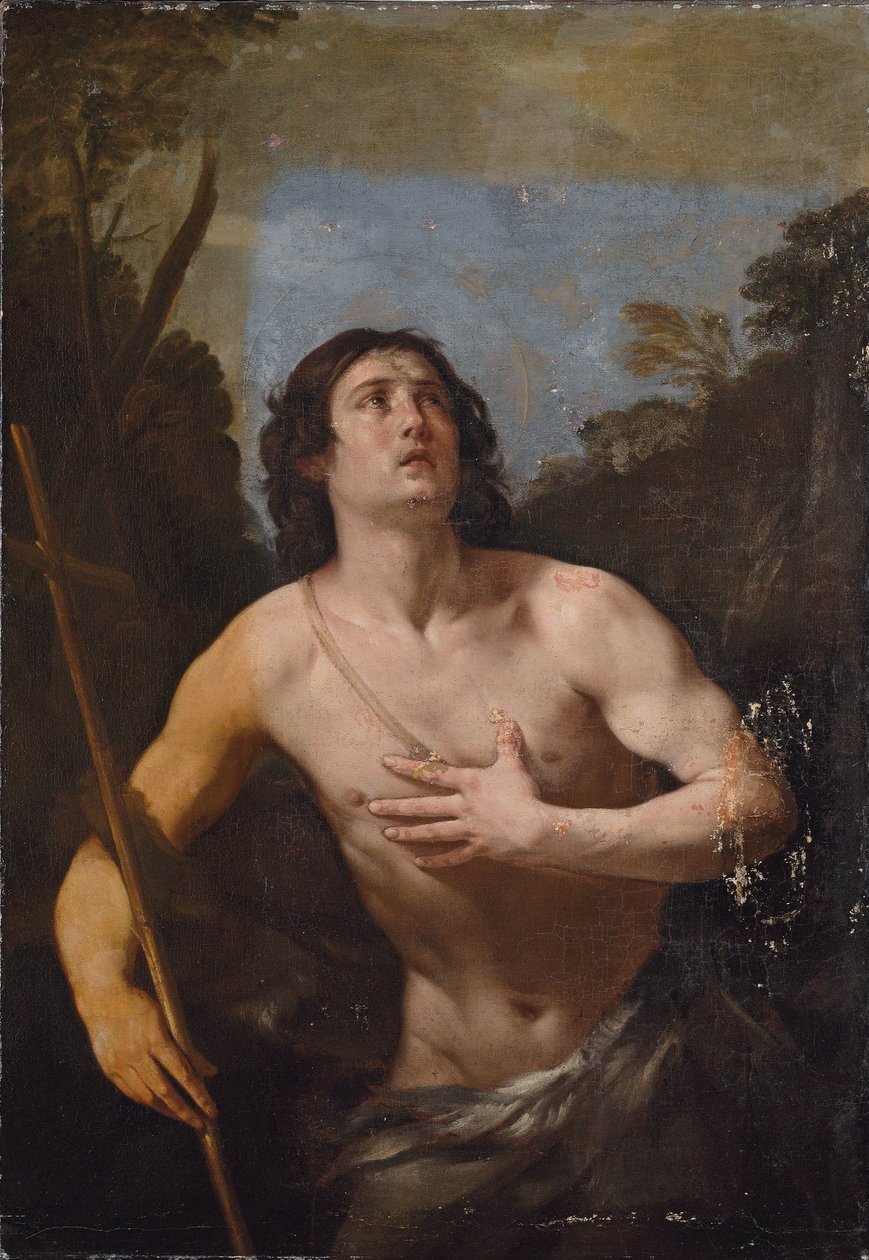 Keresztelő Szent János a pusztában alkotó: Guido Reni