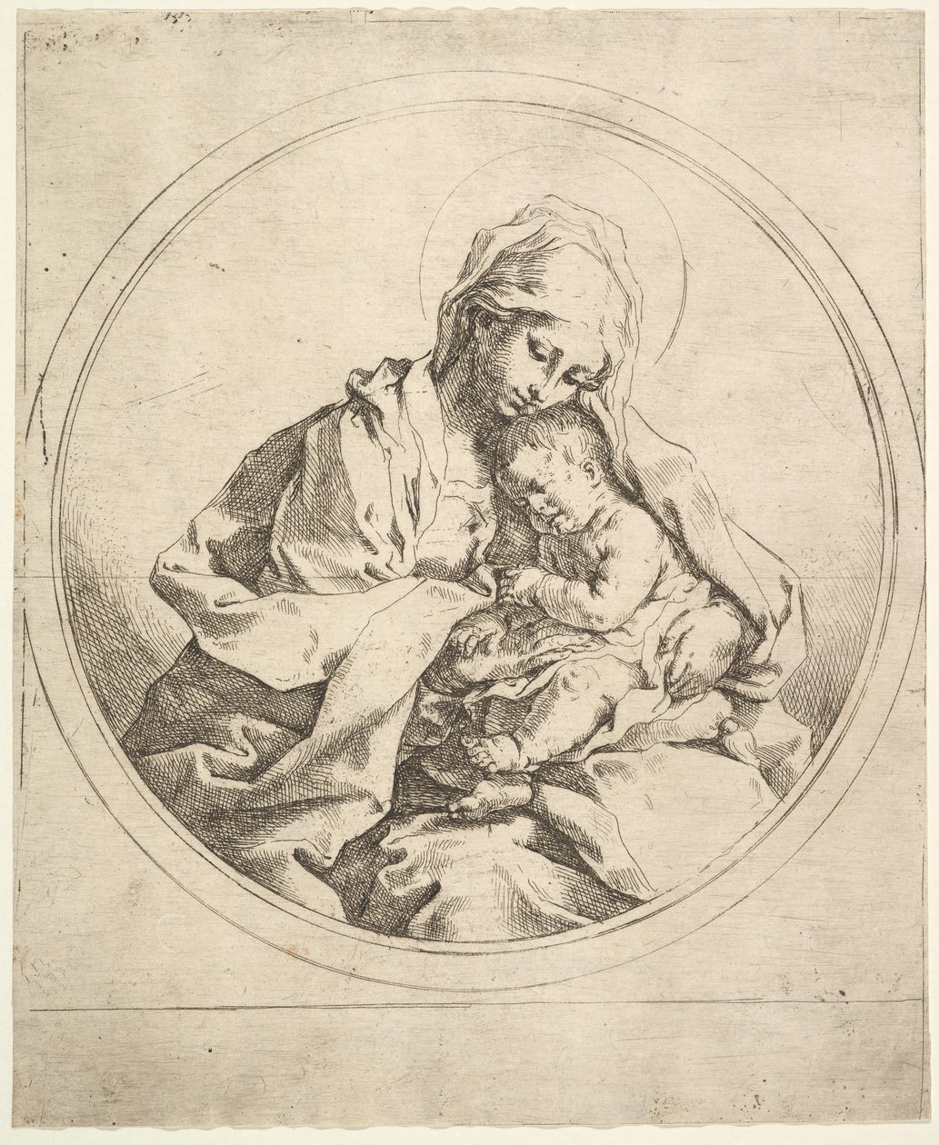 Madonna és a gyermek a körben. alkotó: Guido Reni