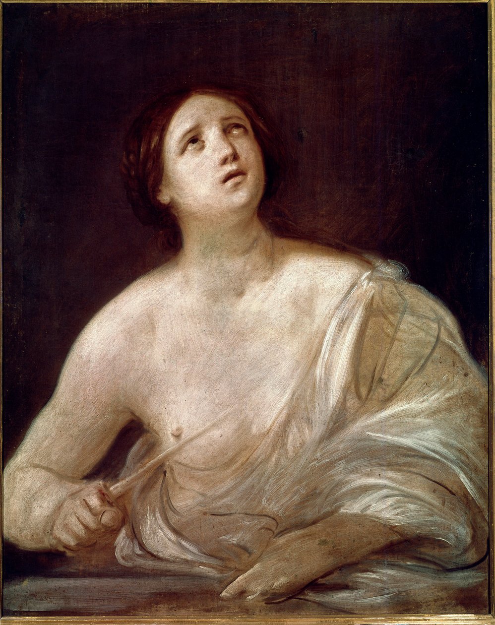 Lucretia öngyilkossága (festmény alkotó: Guido Reni