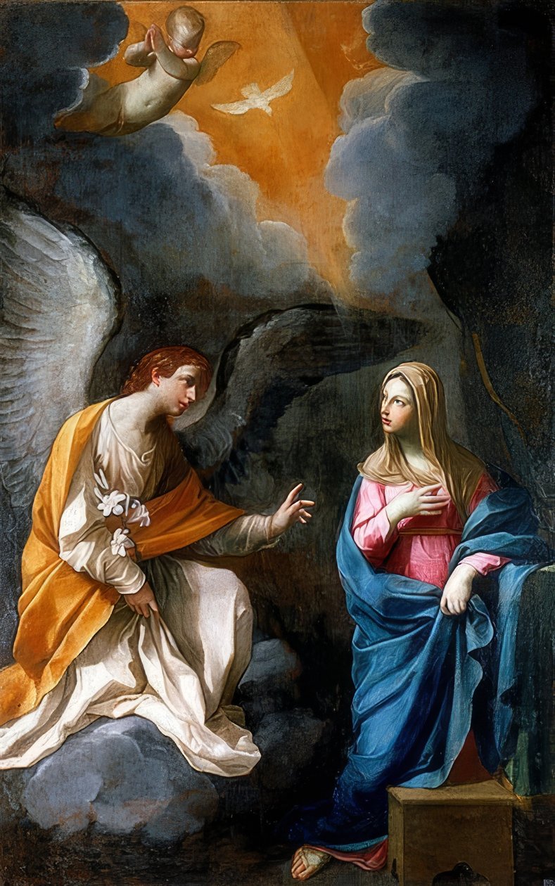 Angyali Üdvözlet. 1620 alkotó: Guido Reni